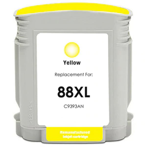 HP 88XL (C9393AN) High Capacity Yellow Compatible Color Inkjet